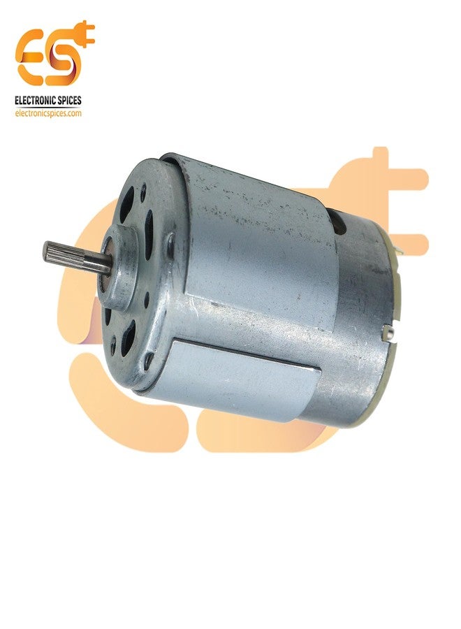 إلكترونيك سبايسس محرك إلكتروني متعدد الأغراض يعمل بجهد 12 فولت تيار مستمر، مزود بفرشاة، مناسب لتطبيقات الأعمال اليدوية. - Image 4